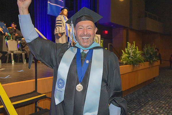 Adult learners graduate