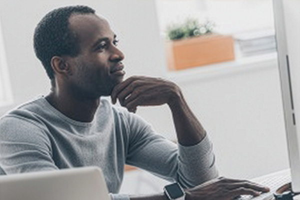 College student doing coursework