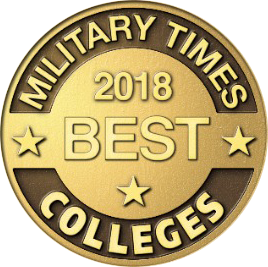 2018 Military Time Best Colleges Badge
