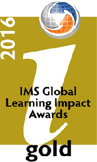 2016 IMS global learning impact awards gold